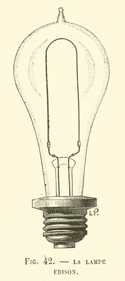 The Edison Lamp by French School